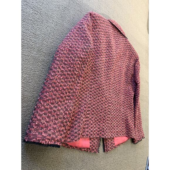 Emanuel Ungaro Size 14 Womens Pink Tweed Blazer Jacket - Picture 16 of 16